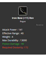 +11 Reb Iron bow