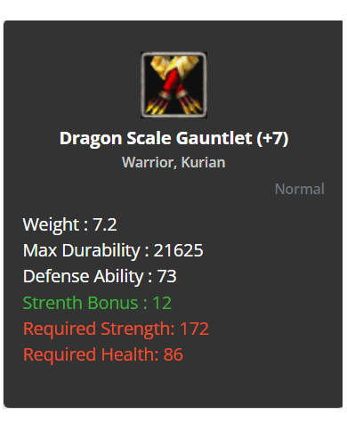 +7 Dragon Scale Set