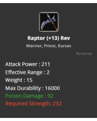 Raptor +13