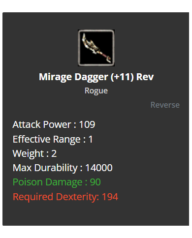 +9 mirage dagger