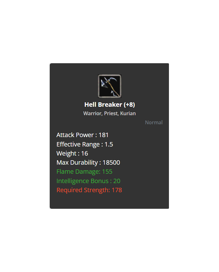 Hell Breaker +8