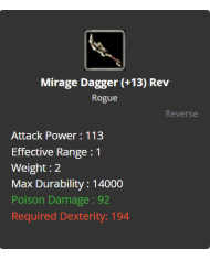 +13 Reb Mirag Dagger