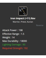 Iron Impact
 +-11 Reverse