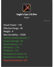 Eagle's Eye
 +-5 Reverse