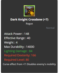 Dark Knight Crossbow
 +-7