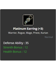 Platinum Earring
 +-3