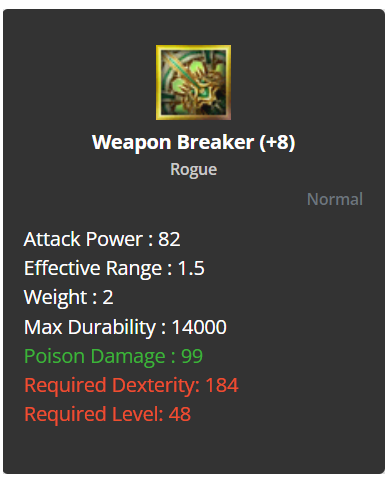 Weapon Breaker +8