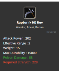 Raptor +10 (Reverse)