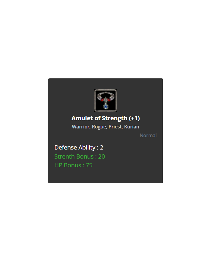  Amulet of Strength (+1)