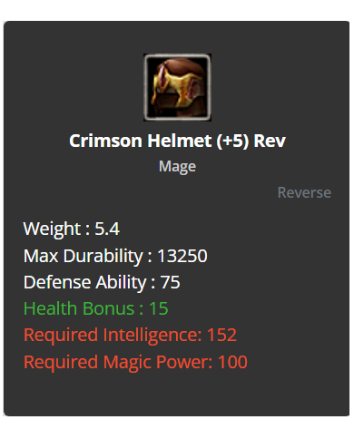 Crimson SET (+5) Rev