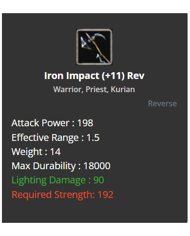 Iron Impact +11