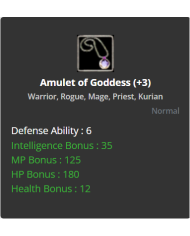 Amulet of Goddess