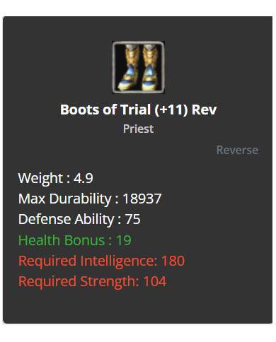 +11 Priest Trial Set