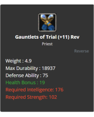 +11 Priest Trial Set