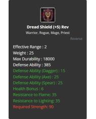 Dread Shield (+5) Rev