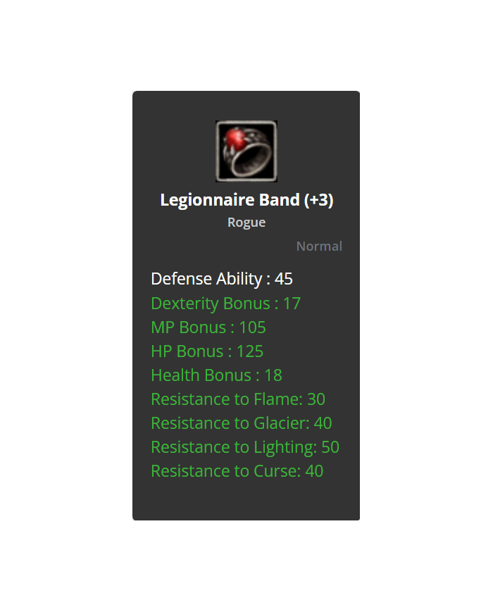  Legionnaire Band +3 (DUAL)