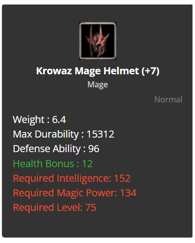 Mage Krowaz / Holy / Chitin Karma Set