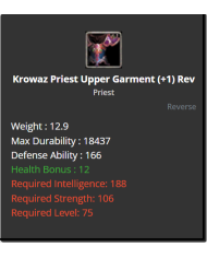 Krowaz Priest Set(+1) Rev