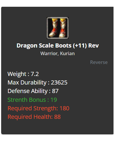 Dragon Scale SET (+11 Rev)