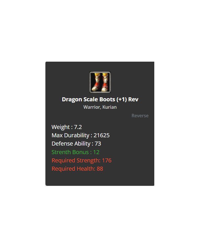 Dragon Scale SET (+1 Rev)