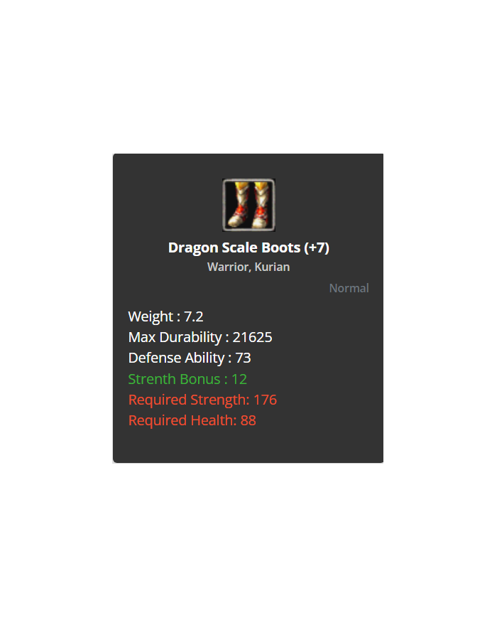 Dragon Set +7 / Sos +2