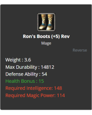 Ron's Boots +5 Rev (TEK)