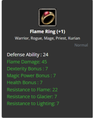 Flame Ring +1 (DUAL)