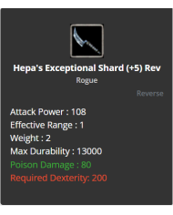 Hepa's Exceptional Shard +8