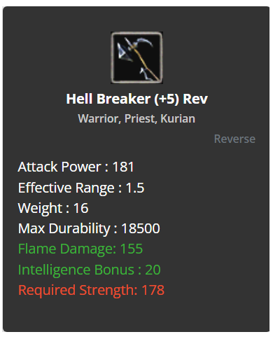 Hell Breaker +5 Rev