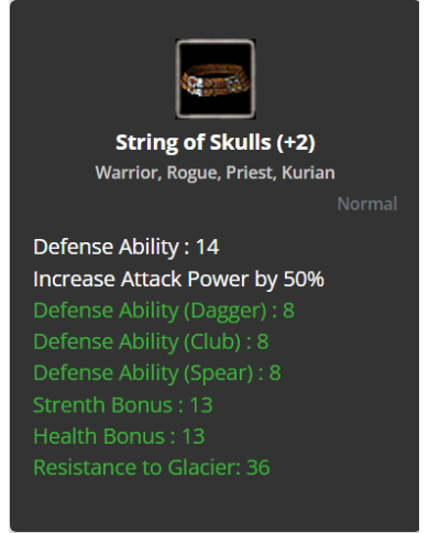 +2 String of Skull