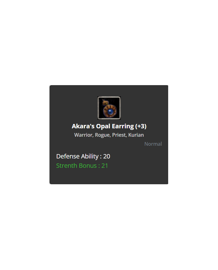 Akara's Opal Earring