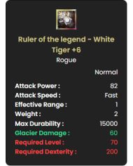 +6 White Tiger