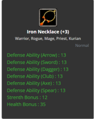 +3 Iron Necklece