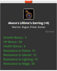 Akara's Lillime's Earring