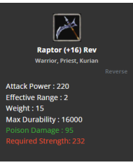 +16 Raptor