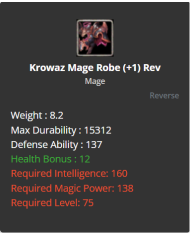 Krowaz Mage Set +1 Rev