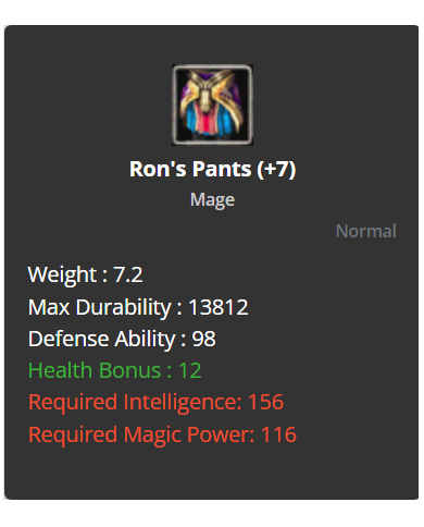 2x FR+3 - +7 Ron's Set