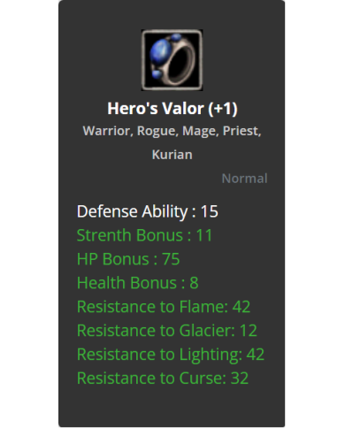 +1  Dual Hero's Valor