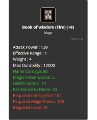 +8 Fire Book Staff