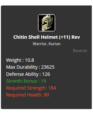 +9 Chitin Shell Helmet 