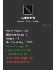 +8 Lugias - +8 Hanguk Sword