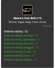 +1 Akara's Iron Belt