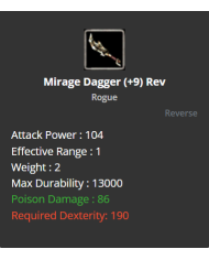 Mirage Dagger +9 (reverse)