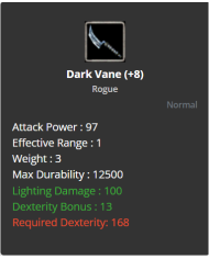 Dark Vane +8 