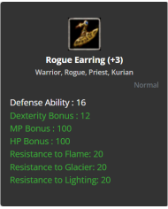 +3 Rogue Earring