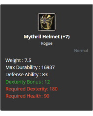 +7 Rogue Mythrill Set