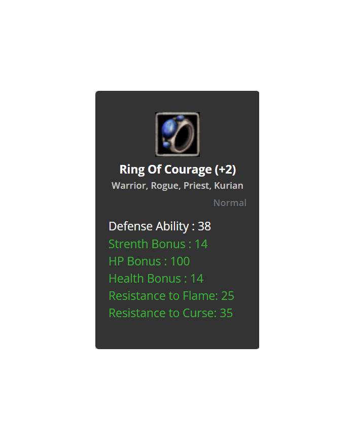 +2 Ring of Courage