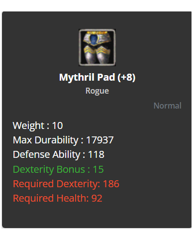 +8 Mythril Pads