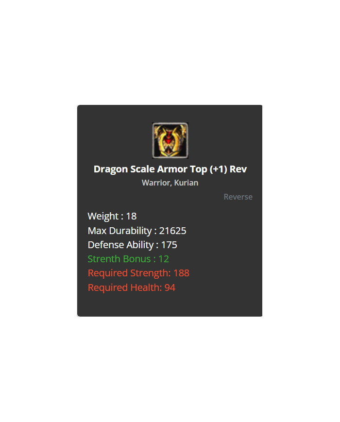 Dragon Set +1 reb